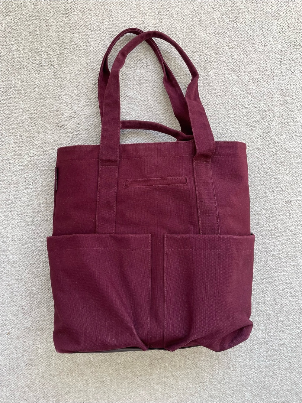 Dagne Dover Pacific Tote, Currant, 100% Organic Cotton Canvas